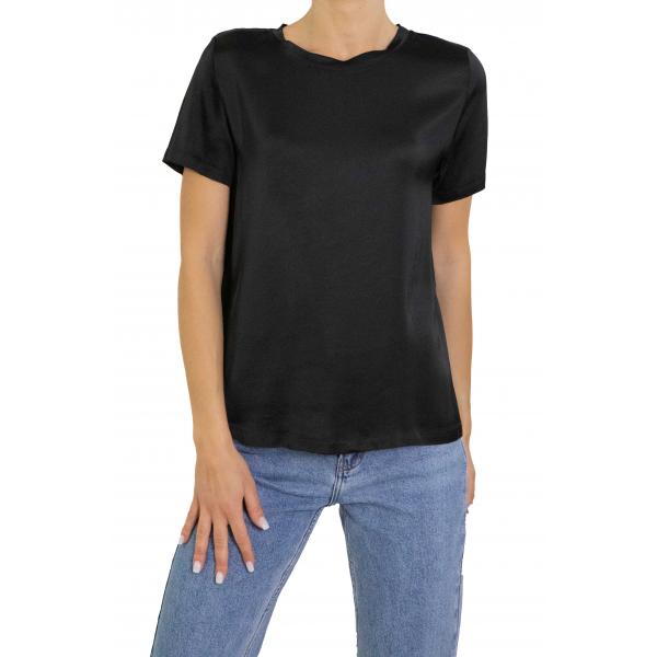 Maglia in raso girocollo